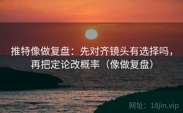 推特像做复盘：先对齐镜头有选择吗，再把定论改概率（像做复盘）